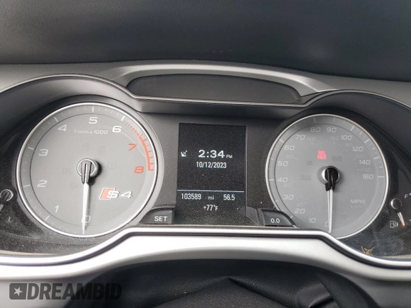 2016 Audi S4 Premium Plus with VIN WAUBGAFL5GA002744, listed as a Copart auction lot 70032273 with 103,589 mi miles. Bid and sale history available at carsss.com. Image 9.