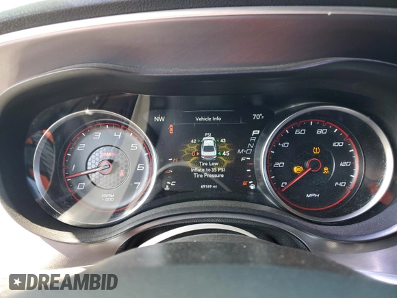 2020 Dodge Charger SXT with VIN 2C3CDXBG4LH162979, listed as a Copart auction lot 54392705 with 69,169 mi miles and Salvage Title. Bid and sale history available at DreamBid. Image 9.