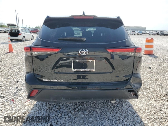 2021 Toyota Highlander L with VIN 5TDCZRAH3MS076472, listed as a Copart auction lot 53209755 with 34,781 mi miles and Salvage title. Bid and sale history available at DreamBid. Image 6.