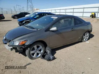 2006 Honda Civic Cpe EX with VIN 2HGFG12856H571021, listed as a Copart auction lot 52144975 with 155,847 mi miles and Salvage Title. Bid and sale history available at carsss.com. Image 1.