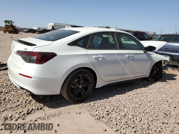 2025 Honda Civic Si with VIN 2HGFE1E52SH475185, listed as a Copart auction lot 46912485 with 117 mi miles and Salvage Title. Bid and sale history available at DreamBid. Image 3.