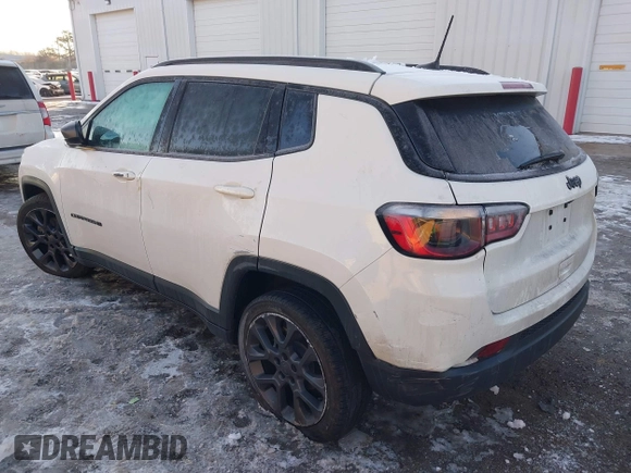 2021 Jeep Compass 80th Anniversary with VIN 3C4NJCEB4MT518183, listed as a IAAI auction lot 41355415 with 45,445 mi miles and . Bid and sale history available at carsss.com. Image 3.