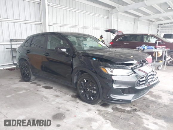 2023 Honda HR-V Sport with VIN 3CZRZ1H55PM736372, listed as a IAAI auction lot 41653693 with 24,553 mi miles. Bid and sale history available at carsss.com. Image 1.