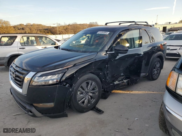 2024 Nissan Pathfinder SV with VIN 5N1DR3BB6RC293451, listed as a Copart auction lot 81494984 with 2,642 mi miles and Salvage Title. Bid and sale history available at carsss.com. Image 1.