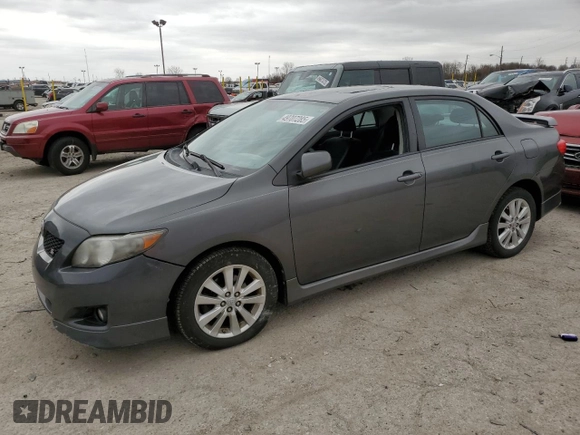 2010 Toyota Corolla with VIN 2T1BU4EE4AC448600, listed as a Copart auction lot 49707285 with 128,661 mi miles and Salvage Title. Bid and sale history available at carsss.com. Image 1.