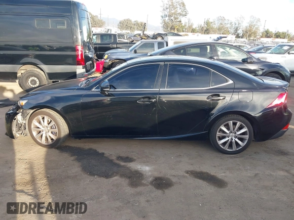 2014 Lexus IS 250 with VIN JTHBF1D23E5037805, listed as a IAAI auction lot 41481565 with 153,901 mi miles and . Bid and sale history available at DreamBid. Image 15.