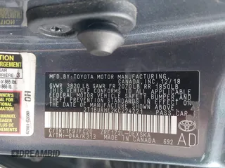 2019 Toyota Corolla L z VIN 2T1BURHE2KC224221, wystawiony jako IAAI lot #41455662 z przebiegiem 65 421 mil mil oraz . Historia ofert i sprzedaży dostępna na DreamBid. Obrazek 9.