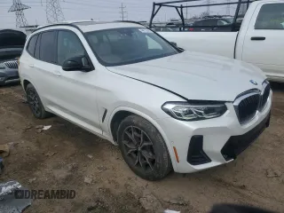 2023 BMW X3 M40i with VIN 5UX83DP04P9R12013, listed as a Copart auction lot 44515045 with 36,308 mi miles and Salvage Title. Bid and sale history available at DreamBid. Image 4.