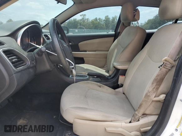 2014 Chrysler 200 LX with VIN 1C3CCBAB6EN206096, listed as a Copart auction lot 53187895 with 196,951 mi miles and Salvage Title. Bid and sale history available at carsss.com. Image 7.