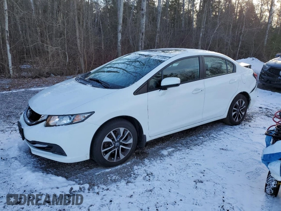 2014 Honda Civic Sedan LX with VIN 2HGFB2F58EH023274, listed as a Copart auction lot 87101894 with 82,061 mi miles and Clean Title. Bid and sale history available at carsss.com. Image 1.