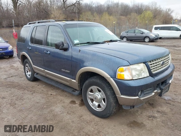 2002 Ford Explorer Eddie Bauer z VIN 1FMDU74E22ZB30389, wystawiony jako IAAI lot #41969456 z przebiegiem 240 037 mil mil oraz . Historia ofert i sprzedaży dostępna na DreamBid. Obrazek 1.