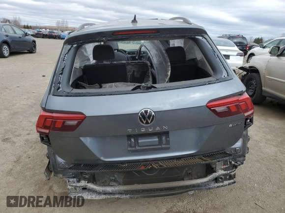 2023 Volkswagen Tiguan SE with VIN 3VVMB7AX7PM026782, listed as a Copart auction lot 53073905 with Not provided miles and Non repairable. Bid and sale history available at DreamBid. Image 6.