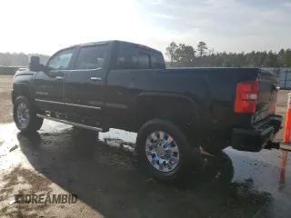 2015 GMC Sierra 2500HD available WiFi Denali with VIN 1GT120E89FF667555, listed as a Copart auction lot 43565795 with 196,759 mi miles and Salvage Title. Bid and sale history available at carsss.com. Image 2.
