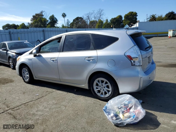 2012 Toyota Prius v Two with VIN JTDZN3EU1C3186298, listed as a Copart auction lot 47399945 with NaN miles and Clean Title. Bid and sale history available at carsss.com. Image 2.