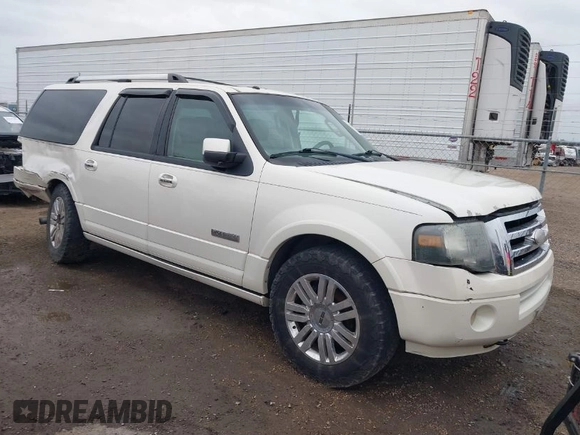 2008 Ford Expedition EL Limited with VIN 1FMFK205X8LA06664, listed as a IAAI auction lot 41258163 with 247,906 mi miles. Bid and sale history available at carsss.com. Image 1.