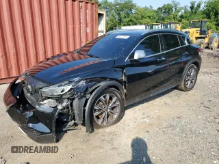 2018 Infiniti QX30 Premium with VIN SJKCH5CR2JA043955, listed as a Copart auction lot 63147374 with 100,194 mi miles and Salvage Title. Bid and sale history available at carsss.com. Image 1.