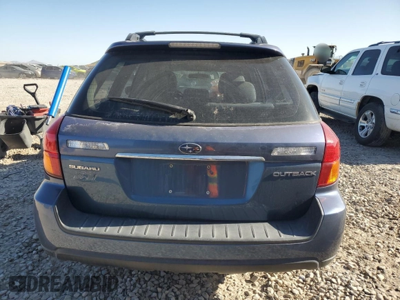 2006 Subaru Legacy Outback z VIN 4S4BP61C467344104, wystawiony jako Copart lot #58204895 z przebiegiem Nie podano mil oraz Szkoda całkowita • Salvage title. Historia ofert i sprzedaży dostępna na DreamBid. Obrazek 6.
