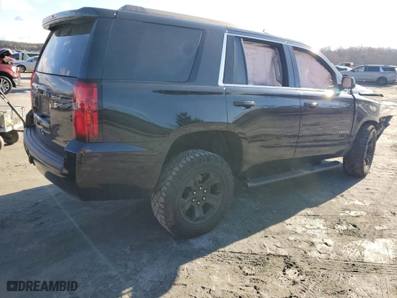 2019 Chevrolet Tahoe LS with VIN 1GNSCAKCXKR375025, listed as a Copart auction lot 86078054 with 0 mi miles and Salvage Title. Bid and sale history available at carsss.com. Image 3.