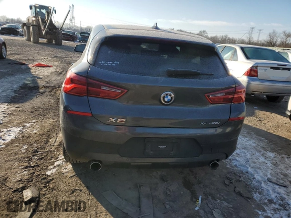 2020 BMW X2 xDrive28i with VIN WBXYJ1C00L5P51384, listed as a Copart auction lot 87406814 with 52,807 mi miles and Salvage Title. Bid and sale history available at carsss.com. Image 6.