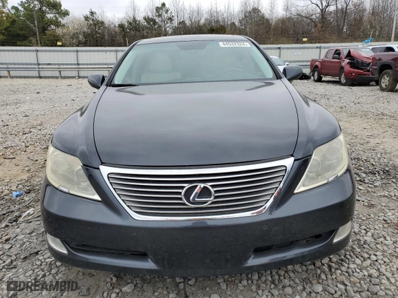 2007 Lexus LS 460 with VIN JTHBL46F975003803, listed as a Copart auction lot 44532324 with 179,262 mi miles and Salvage Title. Bid and sale history available at carsss.com. Image 5.