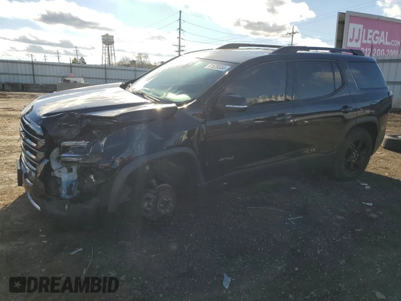 2021 GMC Acadia AT4 with VIN 1GKKNLLS7MZ159564, listed as a Copart auction lot 81528304 with 90,636 mi miles and Salvage Title. Bid and sale history available at carsss.com. Image 1.