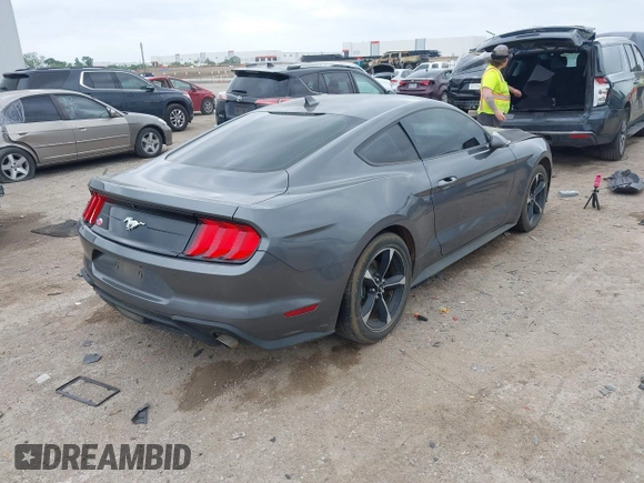 2021 Ford Mustang EcoBoost with VIN 1FA6P8TH1M5152941, listed as a IAAI auction lot 42110646 with 26,673 mi miles and . Bid and sale history available at DreamBid. Image 4.