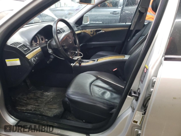 2007 Mercedes-Benz E-Class 3.5L with VIN WDBUF87X87X218737, listed as a Copart auction lot 47632535 with 123,742 mi miles and Salvage Title. Bid and sale history available at carsss.com. Image 7.