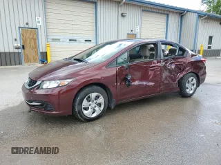 2013 Honda Civic LX z VIN 19XFB2F54DE220709, wystawiony jako Copart lot #57850835 z przebiegiem 108 602 mil mil oraz Szkoda całkowita • Salvage title. Historia ofert i sprzedaży dostępna na DreamBid. Obrazek 1.