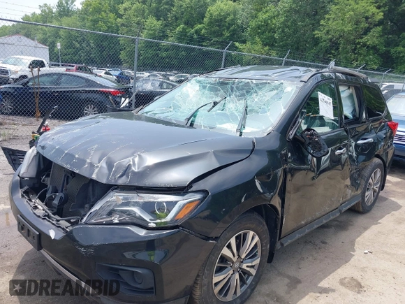 2018 Nissan Pathfinder SL with VIN 5N1DR2MM9JC638579, listed as a IAAI auction lot 42540945 with 73,559 mi miles and . Bid and sale history available at DreamBid. Image 6.