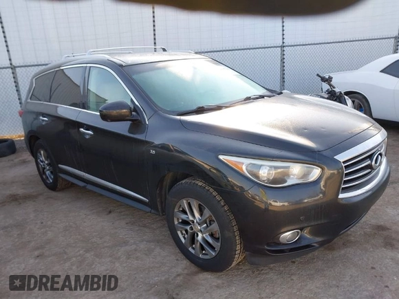 2015 Infiniti QX60 with VIN 5N1AL0MM1FC542896, listed as a IAAI auction lot 41673442 with 138,458 mi miles. Bid and sale history available at carsss.com. Image 1.
