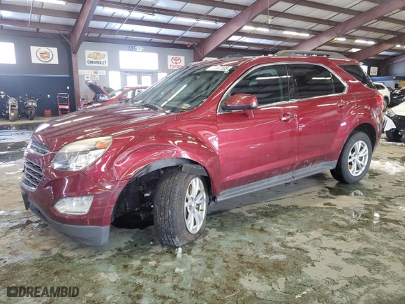 2016 Chevrolet Equinox LT with VIN 2GNFLFEK8G6241490, listed as a Copart auction lot 45487195 with 97,885 mi miles and Salvage Title. Bid and sale history available at carsss.com. Image 1.