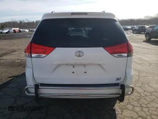 2013 Toyota Sienna XLE with VIN 5TDDK3DC2DS062598, listed as a Copart auction lot 50026545 with 130,719 mi miles and Salvage Title. Bid and sale history available at DreamBid. Image 6.