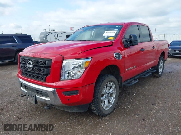 2023 Nissan Titan Pro-4X with VIN 1N6AA1FB9PN104089, listed as a IAAI auction lot 42202488 with 58,151 mi miles and . Bid and sale history available at DreamBid. Image 17.