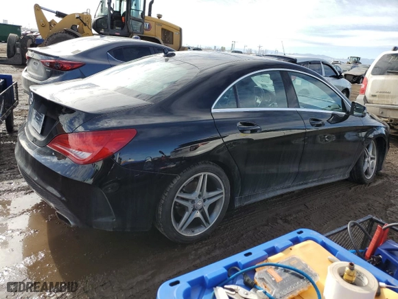 2014 Mercedes-Benz CLA-Class CLA 250 with VIN WDDSJ4EB8EN138196, listed as a Copart auction lot 43468865 with 54,577 mi miles and Salvage Title. Bid and sale history available at carsss.com. Image 3.