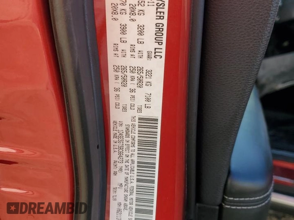 2011 Dodge Durango Citadel with VIN 1D4SE5GT5BC664273, listed as a Copart auction lot 79842504 with Not provided miles and Clean title. Bid and sale history available at DreamBid. Image 14.
