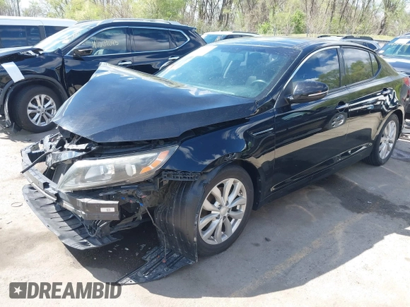 2015 Kia Optima EX with VIN 5XXGN4A79FG502953, listed as a IAAI auction lot 42009927 with 144,284 mi miles and . Bid and sale history available at DreamBid. Image 2.