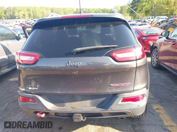 2014 Jeep Cherokee Trailhawk with VIN 1C4PJMBS6EW167517, listed as a IAAI auction lot 41947552 with 233,572 mi miles. Bid and sale history available at carsss.com. Image 17.