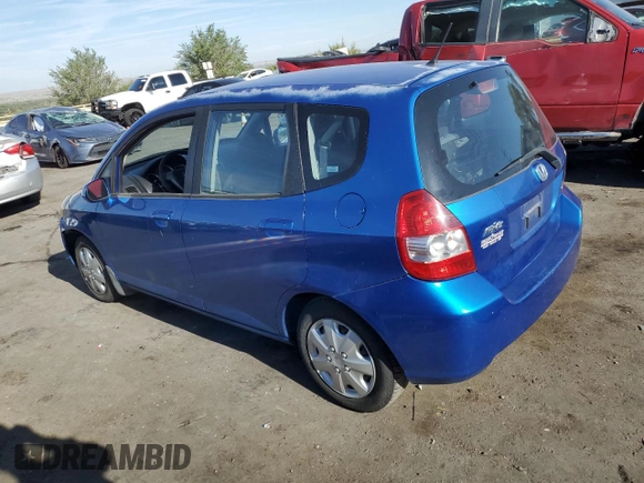 2007 Honda Fit with VIN JHMGD38487S057555, listed as a Copart auction lot 71265614 with 198,087 mi miles and Salvage Title. Bid and sale history available at carsss.com. Image 2.