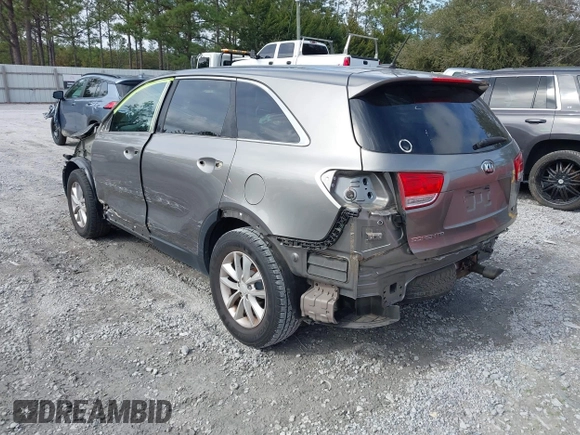 2017 Kia Sorento LX with VIN 5XYPG4A38HG287491, listed as a IAAI auction lot 41460593 with 90,416 mi miles. Bid and sale history available at carsss.com. Image 3.