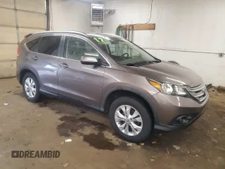 2012 Honda CR-V EX-L with VIN 5J6RM4H76CL010422, listed as a Copart auction lot 57887905 with 166,990 mi miles and Salvage title. Bid and sale history available at DreamBid. Image 4.