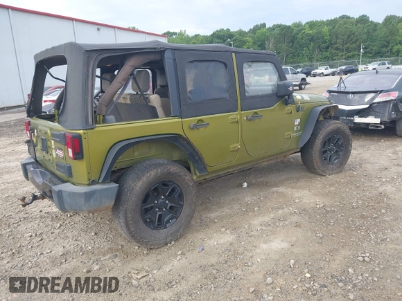 2007 Jeep Wrangler Unlimited X with VIN 1J4GA39177L164566, listed as a IAAI auction lot 42588655 with 50,915 mi miles and . Bid and sale history available at DreamBid. Image 4.