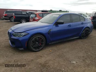 2023 BMW M3 Competition xDrive z VIN WBS43AY07PFN77840, wystawiony jako Copart lot #56032255 z przebiegiem 11 535 mil mil oraz Szkoda całkowita • Salvage title. Historia ofert i sprzedaży dostępna na DreamBid. Obrazek 1.
