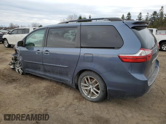 2015 Toyota Sienna Ltd with VIN 5TDDK3DC2FS095104, listed as a Copart auction lot 49698575 with 234,402 mi miles and Salvage Title. Bid and sale history available at carsss.com. Image 2.