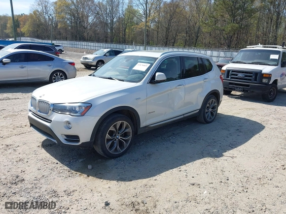 2015 BMW X3 xDrive28i with VIN 5UXWX9C58F0D53436, listed as a IAAI auction lot 41878069 with 143,587 mi miles. Bid and sale history available at carsss.com. Image 17.
