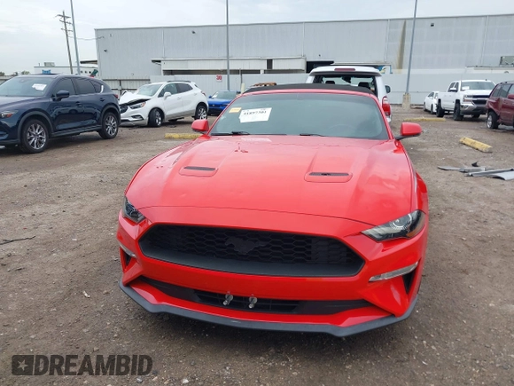 2018 Ford Mustang EcoBoost Premium with VIN 1FATP8UH3J5124720, listed as a IAAI auction lot 41897301 with 83,392 mi miles and . Bid and sale history available at carsss.com. Image 12.
