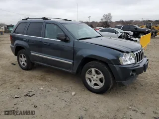 2007 Jeep Grand Cherokee Limited with VIN 1J8HR58P17C642901, listed as a Copart auction lot 48609185 with 153,195 mi miles and Salvage Title. Bid and sale history available at carsss.com. Image 4.