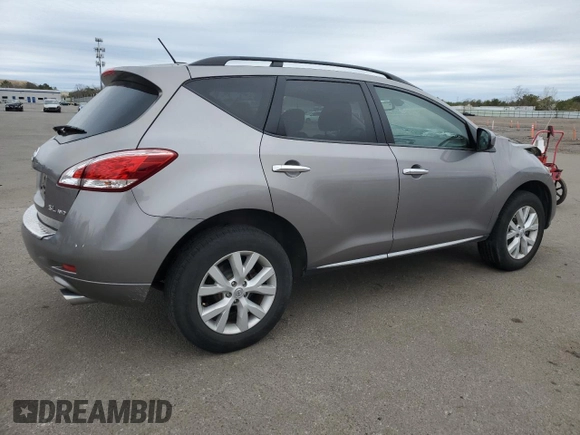 2011 Nissan Murano S with VIN JN8AZ1MW7BW179463, listed as a Copart auction lot 53971925 with Not Provided miles and Salvage Title. Bid and sale history available at DreamBid. Image 3.