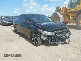 2020 Nissan Sentra SV with VIN 3N1AB8CV0LY211586, listed as a IAAI auction lot 42604218 with 84,710 mi miles and . Bid and sale history available at DreamBid. Image 1.