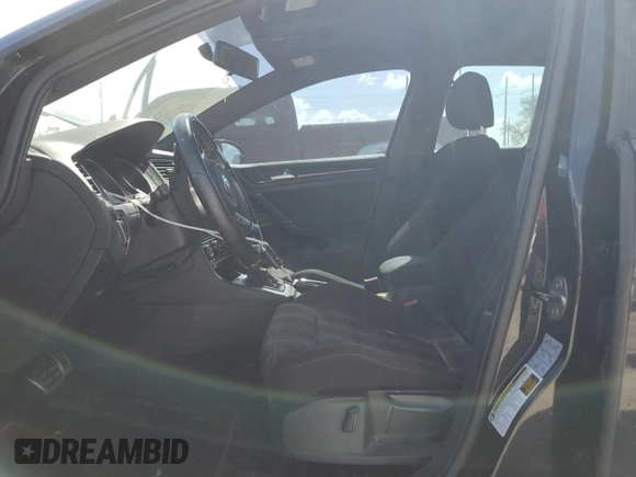 2017 Volkswagen Golf GTI S with VIN 3VW4T7AU6HM033285, listed as a Copart auction lot 77129054 with 55,781 mi miles and Salvage Title. Bid and sale history available at carsss.com. Image 7.