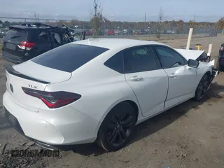 2021 Acura TLX w/A-Spec Package with VIN 19UUB5F58MA002009, listed as a IAAI auction lot 40770311 with 49,791 mi miles. Bid and sale history available at carsss.com. Image 4.